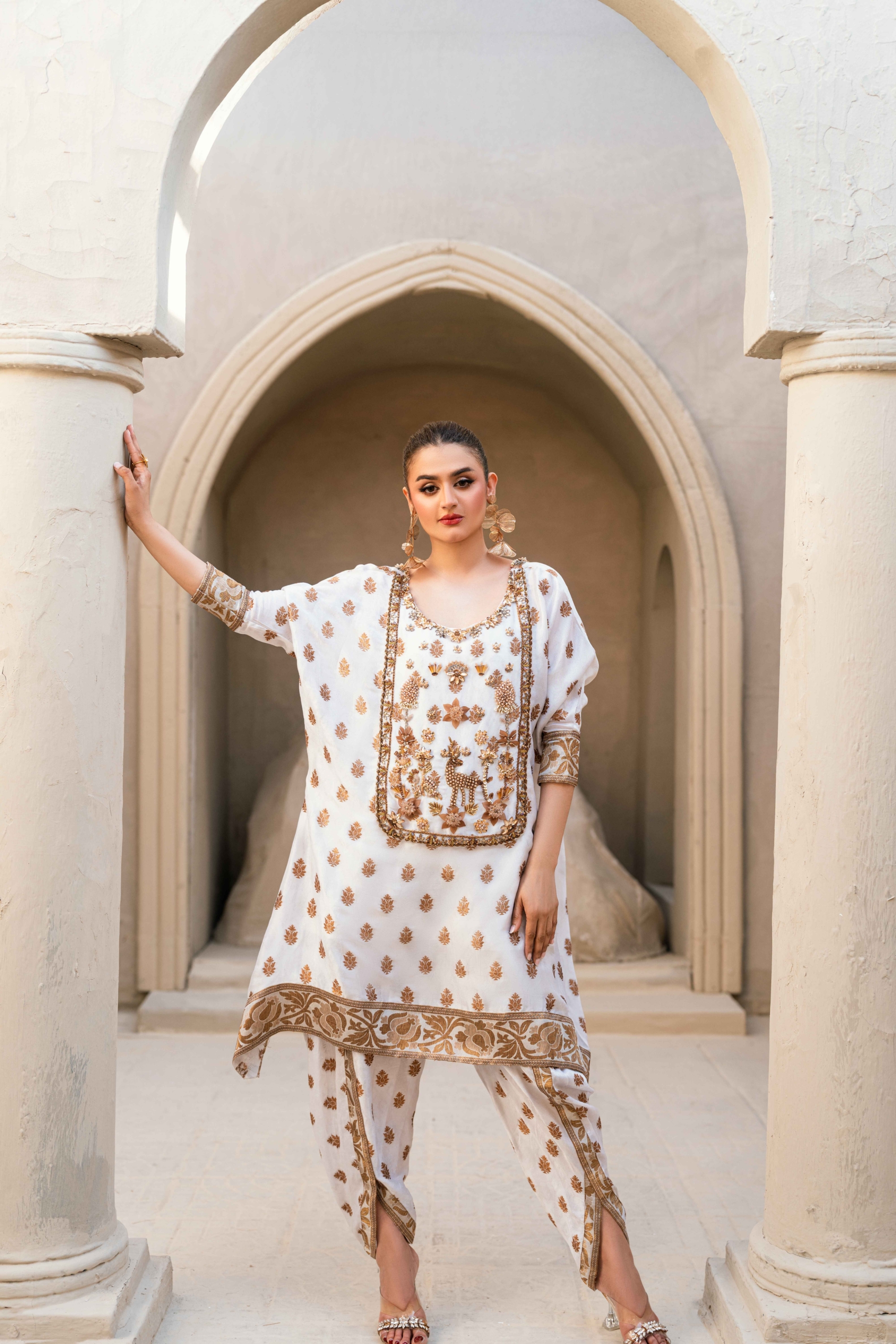 Embellished Karandi Silk Set