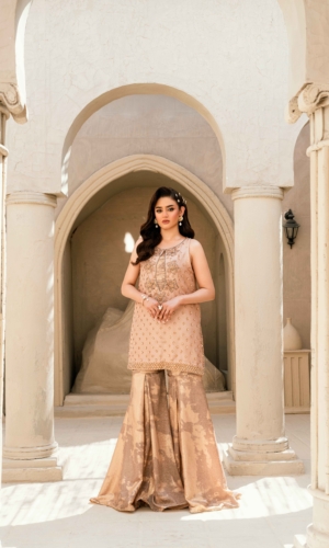 Embellished Tea Pink Set